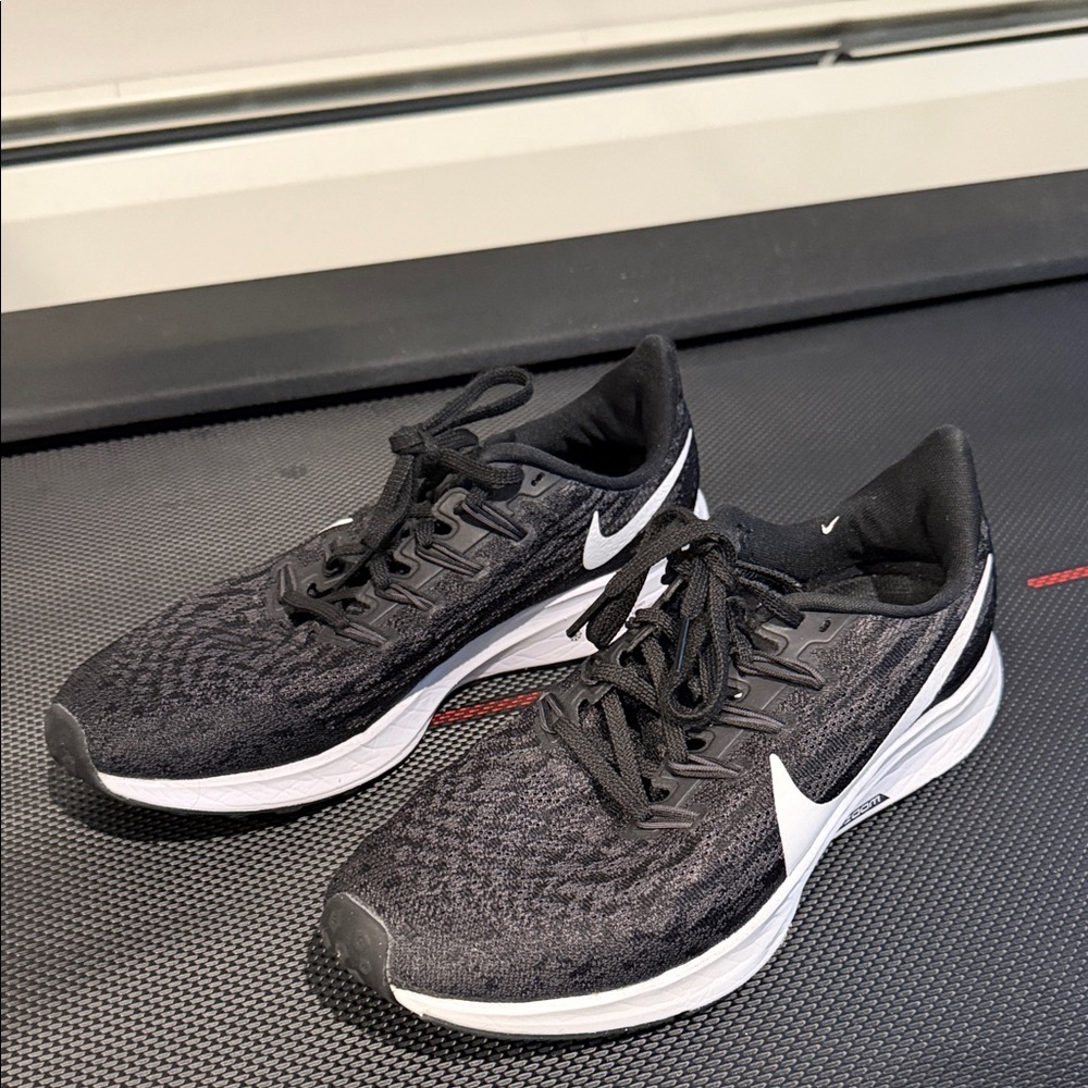 Nike Black and White Zoom Pegasus 36 Running Shoes